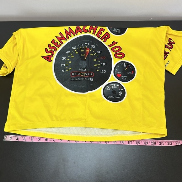 Louis Garneau Yellow 1/2 Zip Bicycle Cycling Top XXL - Picture 5 of 16